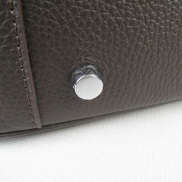High Quality Replica Hermes Lindy 26CM Shoulder Bag Dark Coffee - Click Image to Close